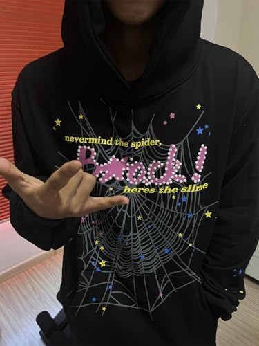ミュージシャン Motoki's Birthday Hoodie Hip Hop Spider Hoodies Set Y2k Hoodie Tracksuit Pullover